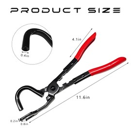 JUSTTOP Exhaust Hanger Removal Tool, 38350 Exhaust Hanger Pliers Rubber Bracket Separation, Professional Exhaust Removal Pliers for Most Exhaust Rubber Hangers, Car Accessories