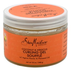Shea Moisture Coconut & Hibiscus Curling Gel Souffle 12 Ounce (354ml) (Pack of 6)