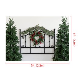 Kate 7x5ft Christmas Headboard Backdrops for Photography Christmas Tree Background Bed Frame Backdrop Photo Studio Props