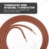 THE CIMPLE CO Thermostat Wire 18/7, 25 FT, Solid Copper,