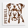Reusable Dog Pitbull Stencil 5.5x5.5 Inch Custom Mylar Template for