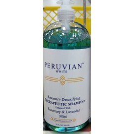 Peruvian White ROSEMARY DETOXIFYING THERAPEUTIC SHAMPOO ENHANCED WITH ROSEMARY & LAVENDER MINT