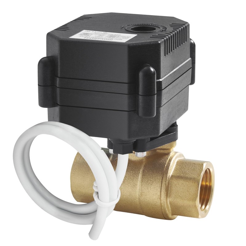 Motorized Ball Valve- 3/4" Brass Electric Ball Valve with Full