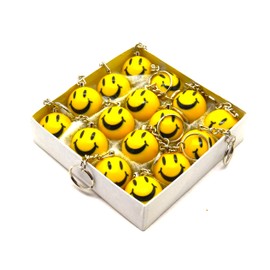 Box of 16 Pool Ball Keychain 8 Sports Pool Team Keychain Made of Original American Style Mini Ball (SNOOKER BALL 8)