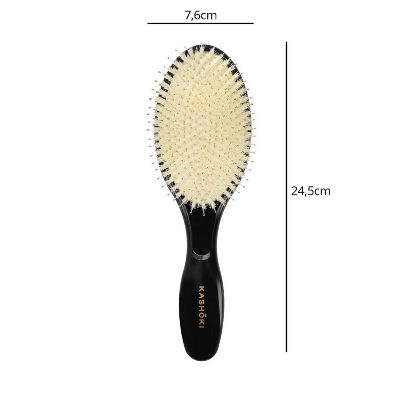 Kashoki Smooth White Detangler, Oval Detangling Brush, XL, 100 g