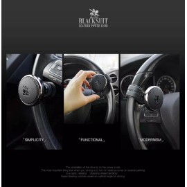 Autoban Premium Leather Steering Wheel Knob Spinner Handle for All Car Models