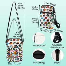 LEVLO Funny Racing Game Crossbody Bag Racing Fans Gifts Racing Lover Shoulder Bag Racing Team Merchandise, Just Racing C Bag