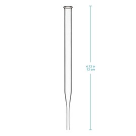 StonyLab Glass Dropper Pipettes, Thick Borosilicate Glass Dropping Pipettes 1ml Non-Graduated Liquid Transfer Pipettes for Laboratory Chemistry, Set of 100