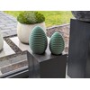 AcubycArt Large Decorative Easter Eggs (Set of 2) (Green/Grey)