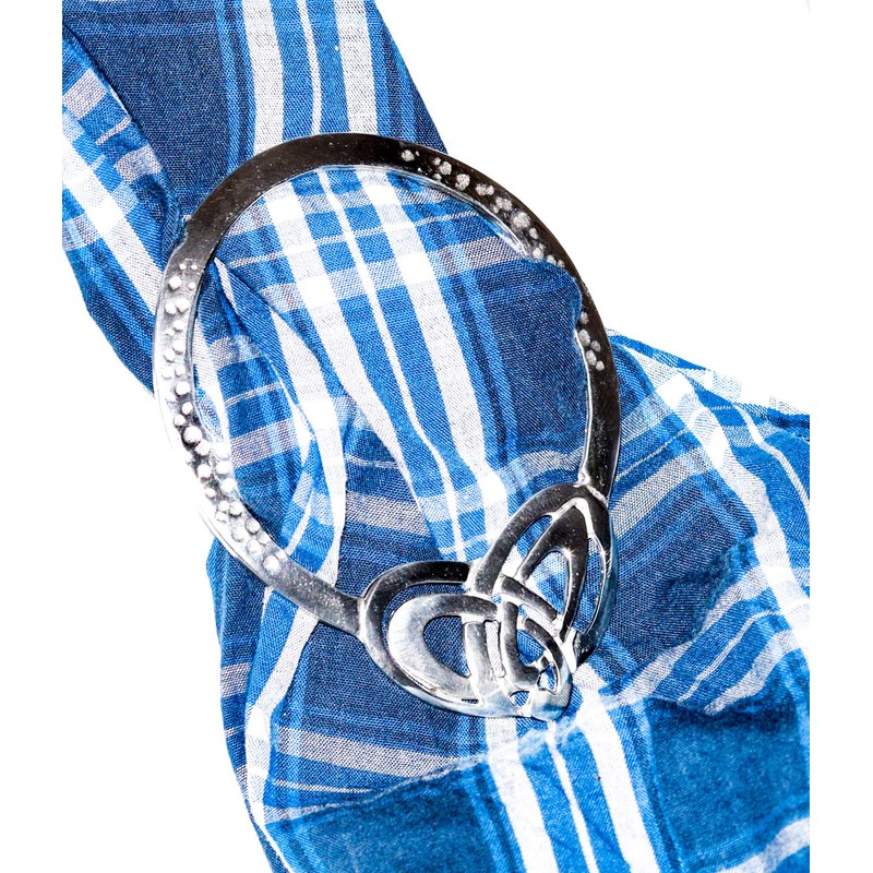 Celtic Heart Large Pewter Scarf Ring