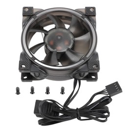 ARGB Case Fan, PWM 80mm Fan for Computer Case with ARGB, 3 Pack, 26.5CFM, 800‑2500RPM, 12V, ABS Material, Compatible with Chassis, Radiator, CPU Cooler