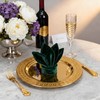 ZENOVLUX 6 Pack 13'' Gold Party Chargers Reusable Large Plates,