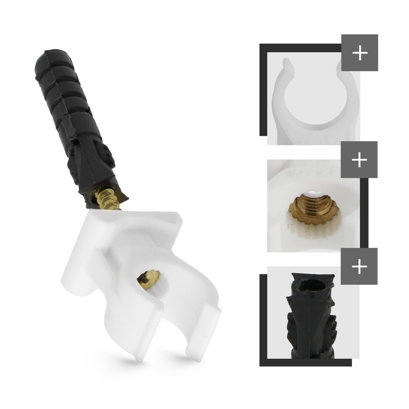 Plastic Pipe Clamp Pipe Clamp Dowel Safe Pipes Safe Installation