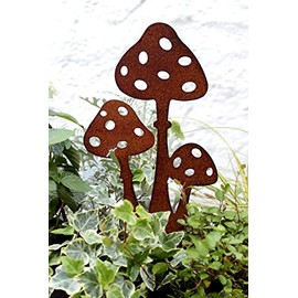 LB H&F Lilienburg Garden Stake, Rusted Metal