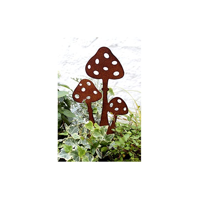 LB H&F Lilienburg Garden Stake, Rusted Metal