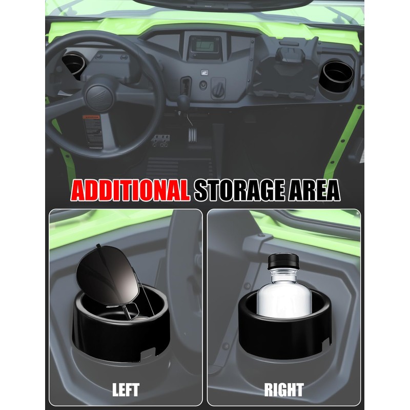 XATVXUTV UTV Dash Cup Holder for Honda Pioneer 520 500