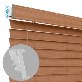 Waziaqoc Plastic 2 Inch Valance Clips for Window Shade, 5PCS, Transparent, Indoor Use