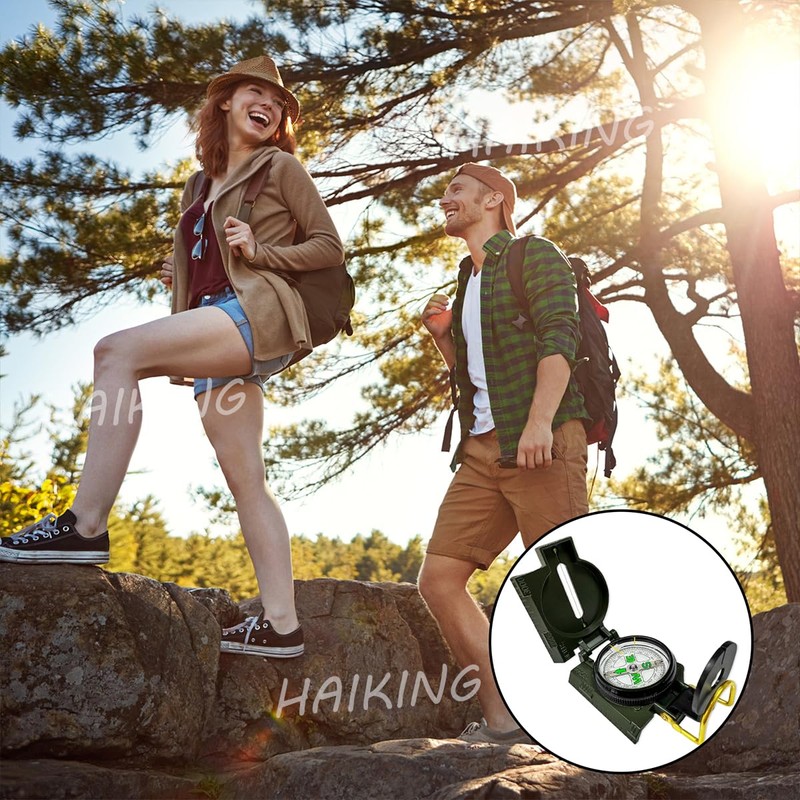 HAIKING Precise Compass, 1 PCS Orienteering Compass for Hiking, Climbing,