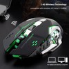 Mouse Gaming Inalámbrico, Ratón Inalámbrico de 2,4 GHz, Recargable Ratón