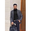 Ekouaer Mens Turtleneck Shirts Ribbed Lightweight Sweater Long Sleeve Casual