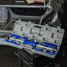 Akynjtbca Dent Puller, Automotive Slide Hammer Dent Removal Kit, Auto Body Truck Repair Dent Remover Repair Puller Frame with Carrying Case