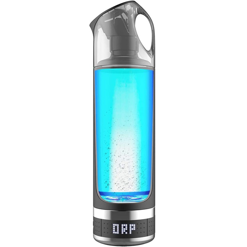 Portable 500ml Hydrogen Rich Water Bottle Alkaline Generator LED Healthy