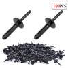 Niteguy 140pcs Plastic Rivet Clip,Plastic Fasteners Kit Fender Liner Fastener