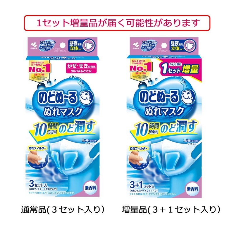 Bundle Purchase: Nodonu-Runure Moisturizing Masks, 3D Type, Unscented, Regular Size,