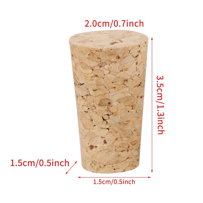 Tapones de corcho de madera cónicos, corcho de madera para