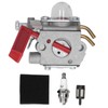 Carburetor Filter Sparking Plug Kit Fit for Homelite UT‑20760 UT‑20763