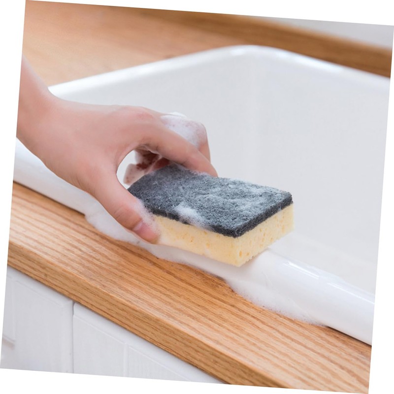Healvian 3pcs Double-Sided Cleaning Sponge Scrubbing Pad for Kitchen Bathroom