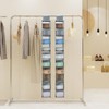 Minnhua Fabric Hanging Shelf with 10 Compartments, Foldable Hanging Storage,