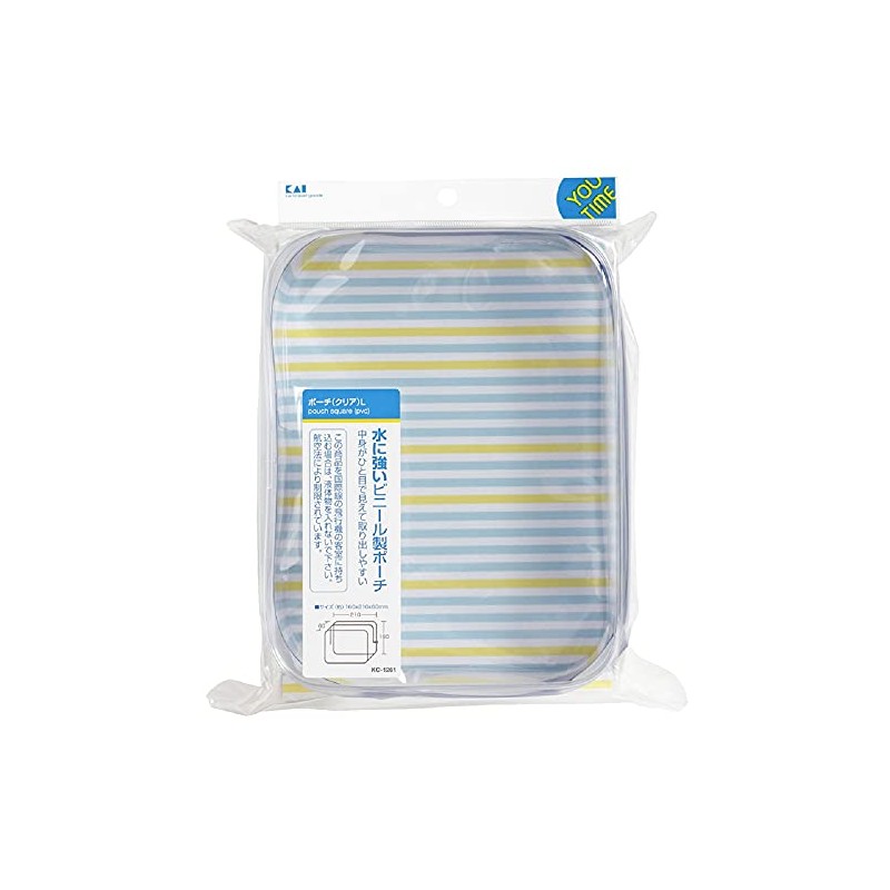 貝印 ユータイム ポーチ(クリア) Lサイズ KC1261