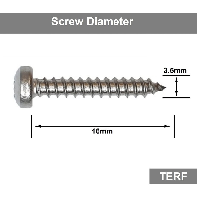 TERF® 3.5mm X 16mm (No. 6 X 0.625) Pozi Drive