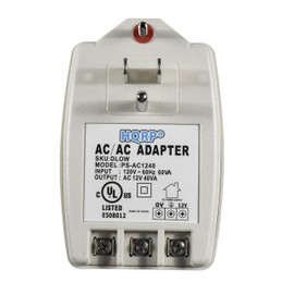 HQRP 120V to 12V AC 40VA Transformer Compatible with Fountain Pump, Lighting Power Supplies, Audio Equipment 120v-to-12v, UL Listed