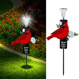 LAIAMER Solar Cemetery Lights for Grave - Eternal Peace ，Endless Love, Waterproof Outdoor Garden Angels Statue Solar Angel Lights Cemetery Decorations for Gravesite Grave Outside Yard Lawn Memorial
