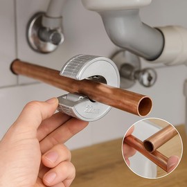 Copper Pipe Cutter 22mm & 15mm, Plastic PVC Pipe Cutter & Copper Pipe Deburring Tool 5pc Bundle | Perfect Plumbing Equipment Set | Suitable for Plumbers