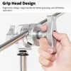 AMBITFUL Stainless Steel Heavy Duty C Stand with Boom Arm
