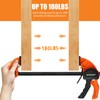 Quick Release Ratchet Bar Clamps for Woodworking (2 Pieces Set