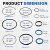 Replace for Hydraulic Log Splitter Cylinder Rebuild Seal Kit, Fit