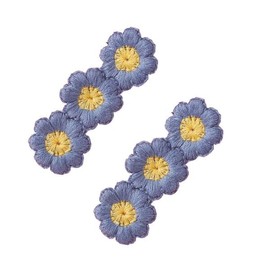 lua Citron Barrette Set of 2, Hairpins, Hair Accessories, Hair Elastics, Hair Clip, Hair Ornament, Hair Clip, Kids, Adults, Women's, Girls, Kids, Stylish, Cute, Brown (Navy)
