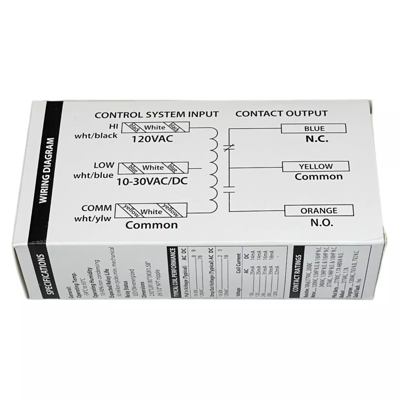 Veris Victory 100 SPDT Enclosed Relay 10-30VAC/VDC 120V 10AMP