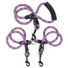 Double Dog Lead，Heavy Duty Reflective Leash with Padded Handles Dual