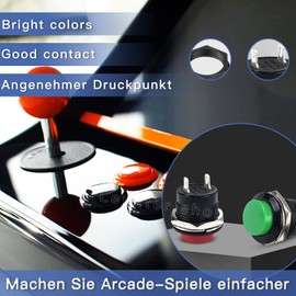 16 mm Momentary Push Button On Off Switch Assorted Red Green Yellow Blue White Black 3A 250V AC 2-Pin Self-Resetting Mini Round Switch