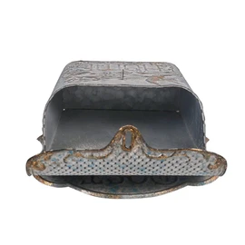BIG FORTUNE Mailbox Wall Mount Vintage Mailbox Farmhouse Mailboxes for Outside Mail Boxes/Wall Mount Outside Suitable for Decor Antique Style Metal Mailbox Retro Style with Bird Pattern