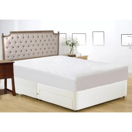 Maypes Premium Quilted Cotton Waterproof / Fitted Mattress Protector Cover
