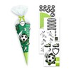 Ursus 9900003F Decoration Set Mini Football Game, 4 Sheets of