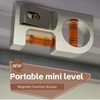 Solid aluminum alloy Mini level ruler portable mini level bubble