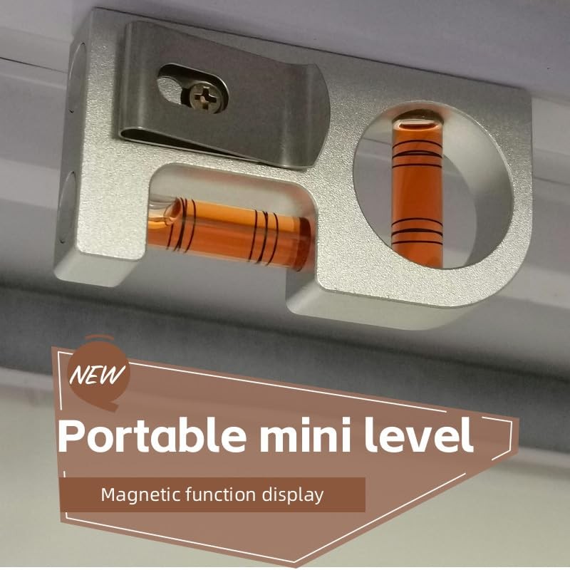 Solid aluminum alloy Mini level ruler portable mini level bubble
