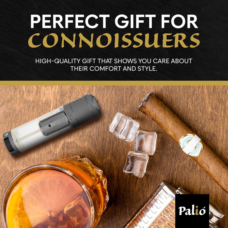 Palió Veneto Quadruple Jet Flame Butane Torch Lighter, Blue |
